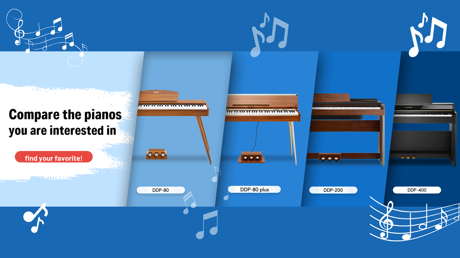 The parameter comparison configurator for the entire DONNER DDP range is now online! Do you know the difference between DDP-80 and DDP-80PLUS?
