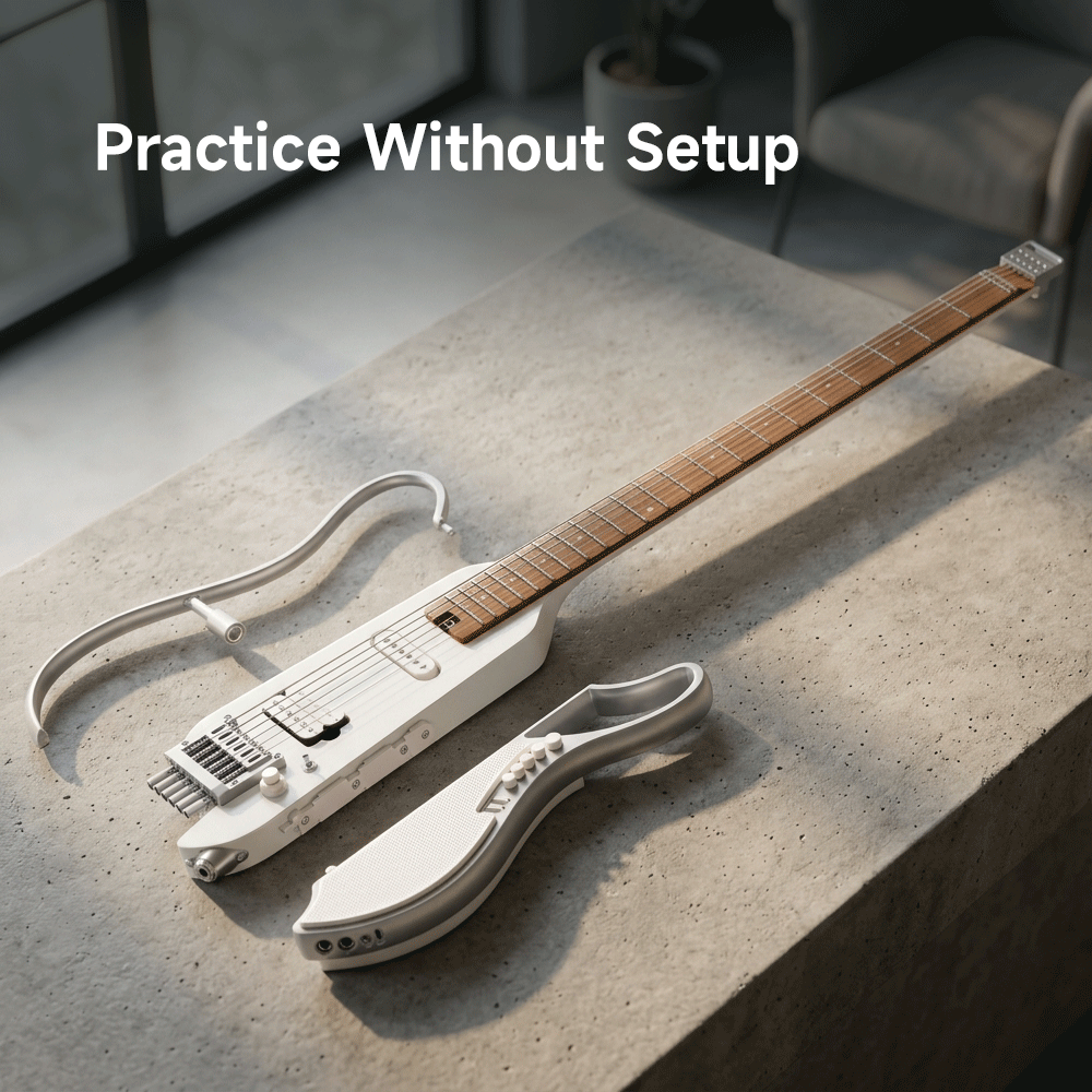 HUSH X LIVE Travel Guitar with Detachable Speaker