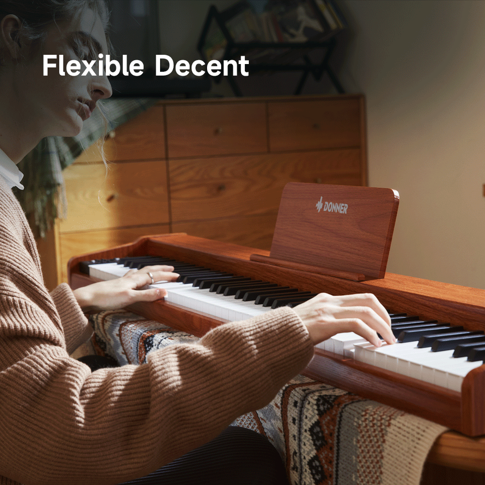 DEP-1S: The smallest digital piano in the DONNER DEP series, the king of cost performance.