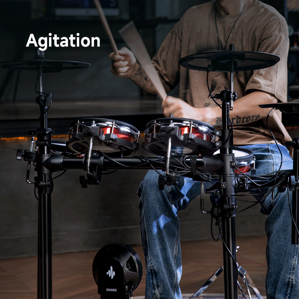 Donner DED-200 MAX Electronic Drum Kit – Pro-Level Mesh Heads & Sounds