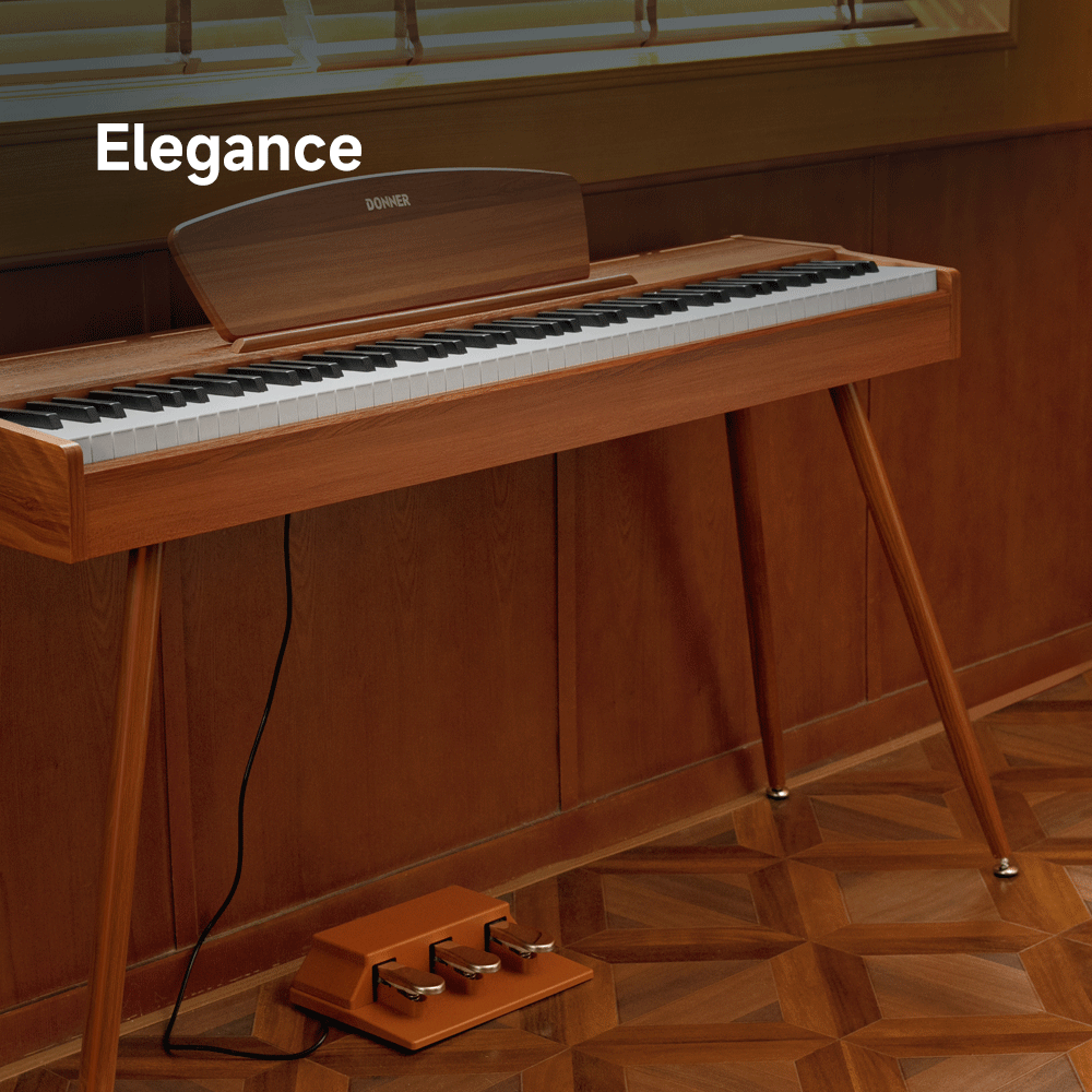 Donner DDP-80 88-Key Weighted Digital Piano – Wooden Style & USB-MIDI