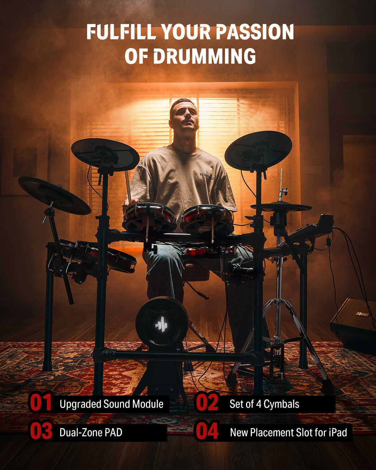 Donner DED-300Pro Electronic Drum Set