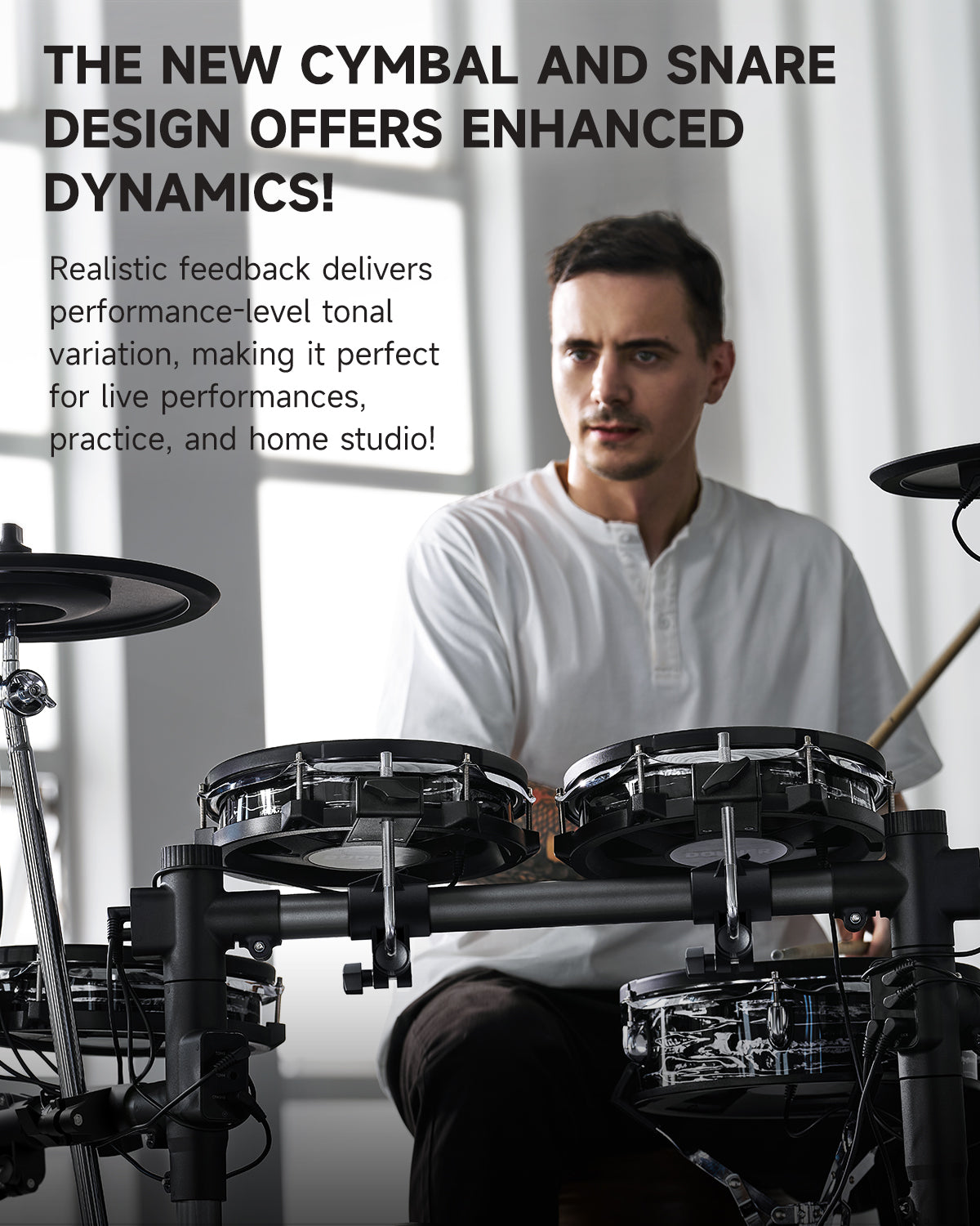 Donner BEAT MAX 5-Drum 4-Cymbal Electronic Drum Set