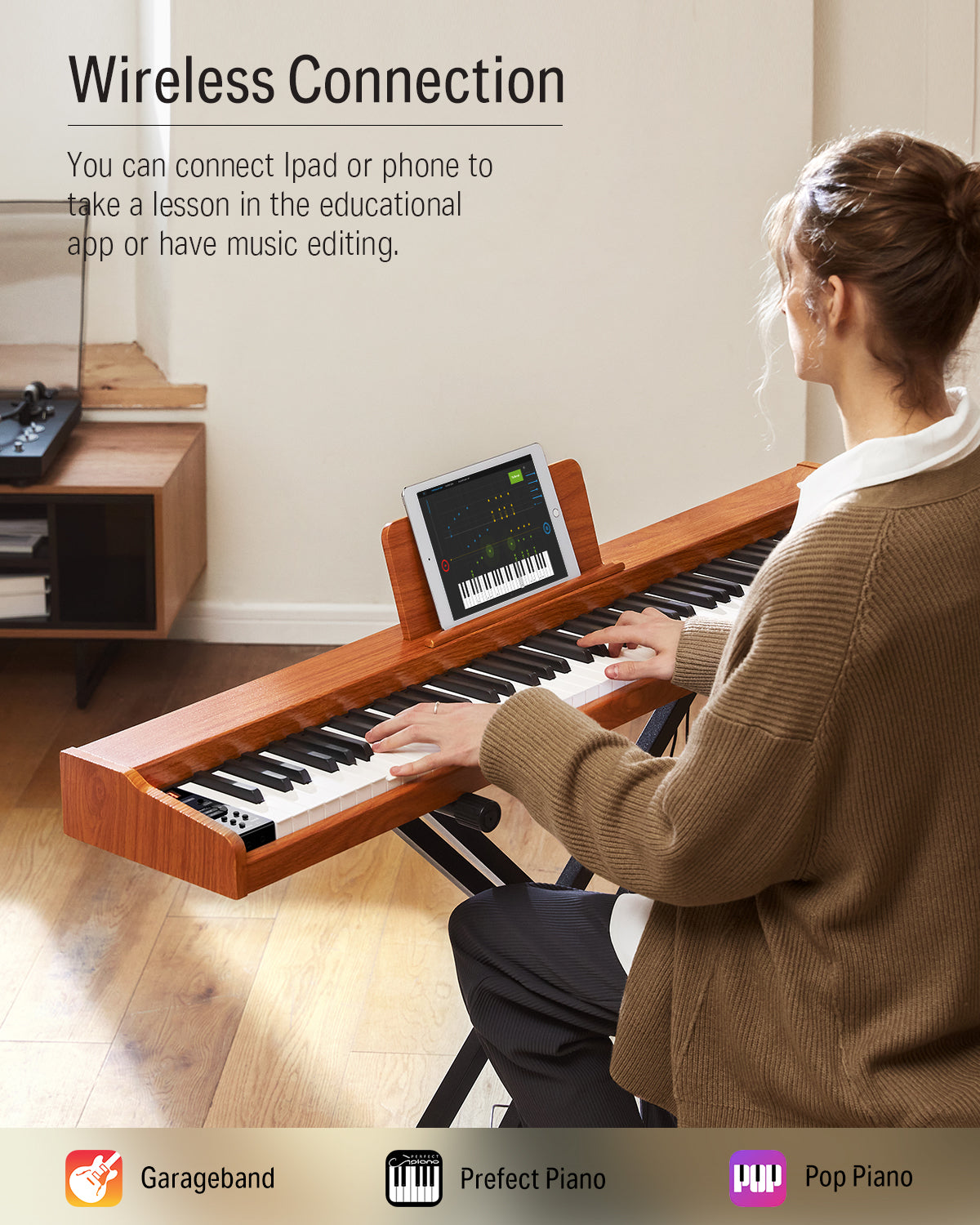 Donner Wooden Style Piano
