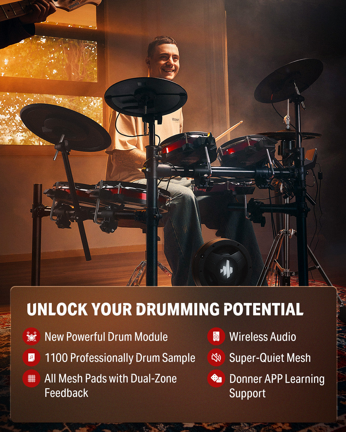 Donner DED-300Pro Electronic Drum Set