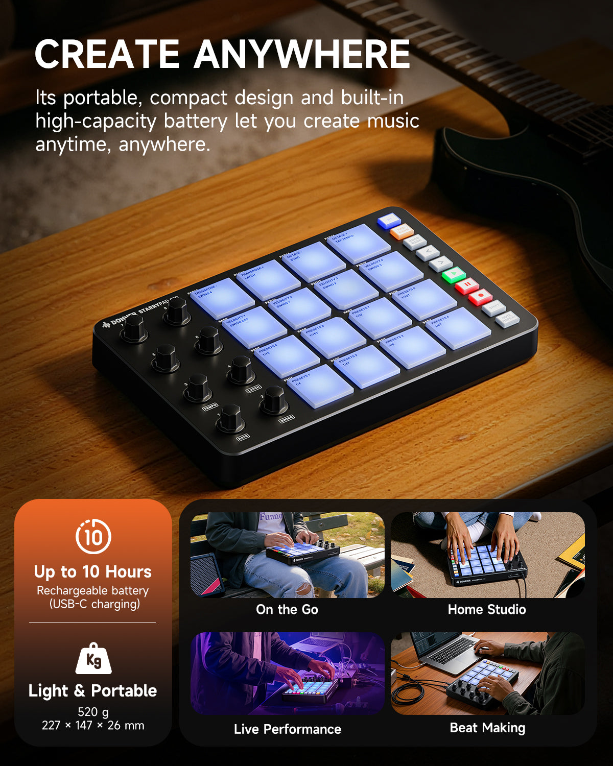 Donner STARRYPAD PRO MIDI Controller