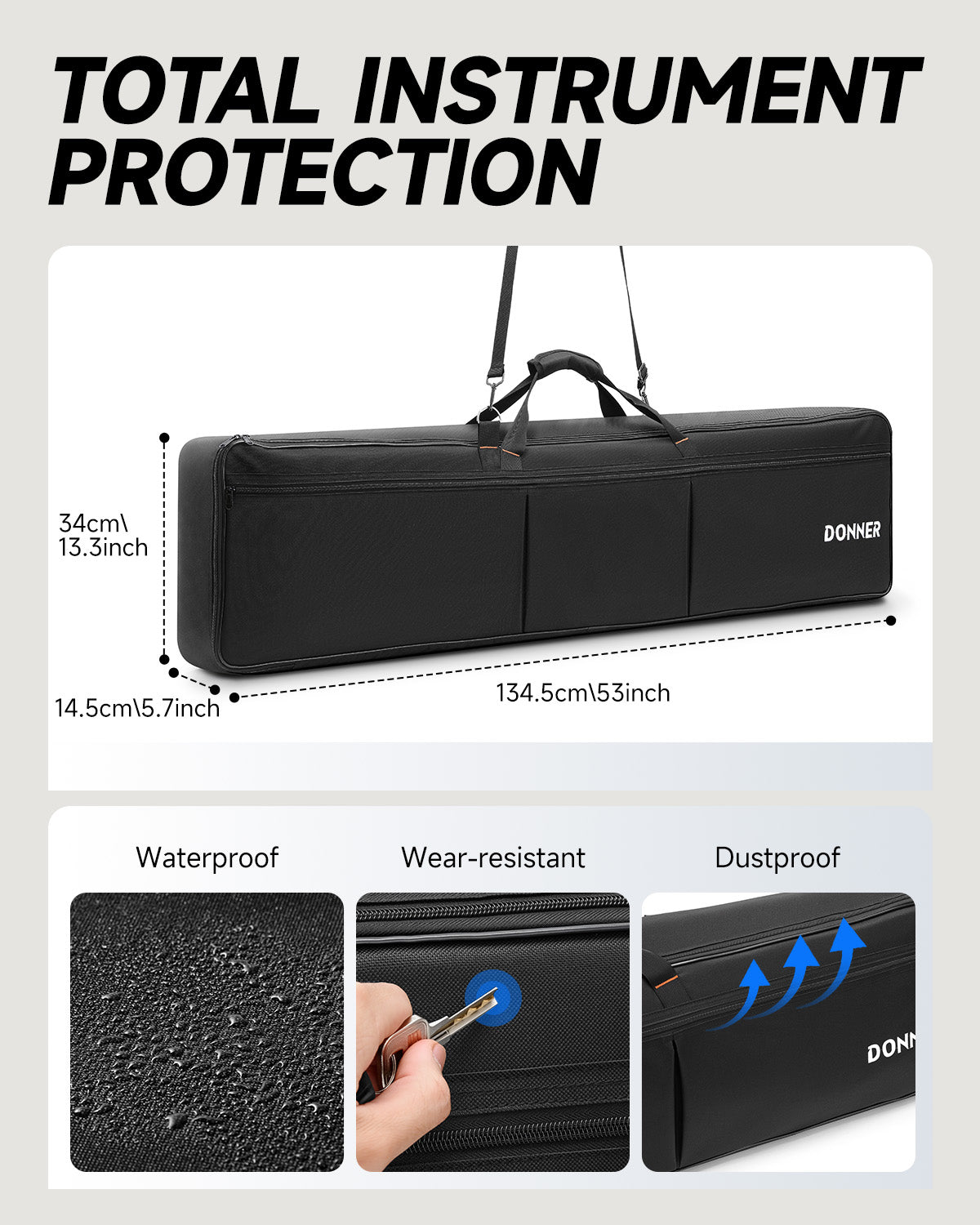 Donner 88-key Keyboard Gig Bag