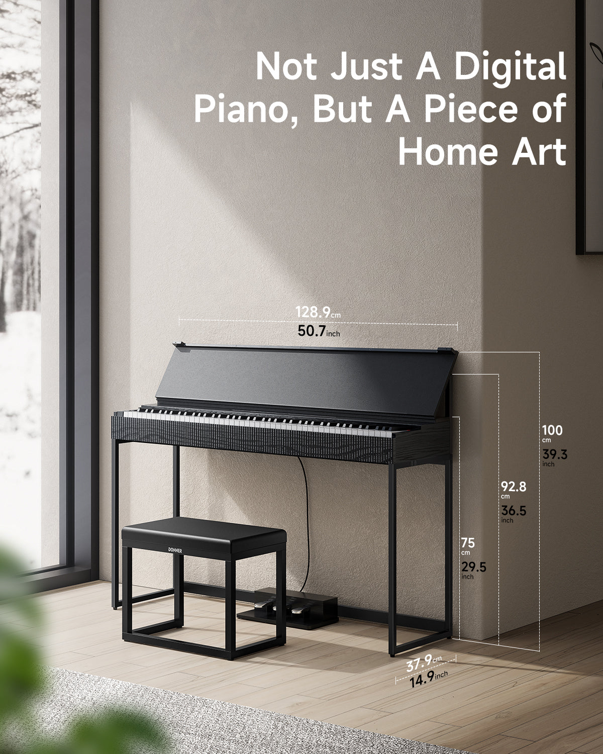 Donner OURA™ S300 Stylish Digital Piano Keyboard