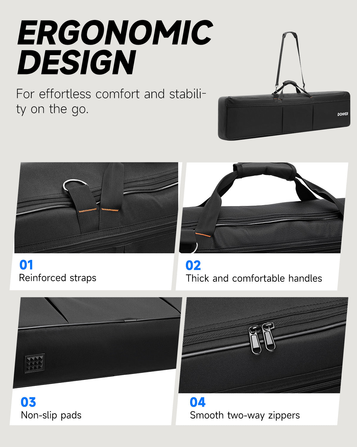 Donner 88-key Keyboard Gig Bag