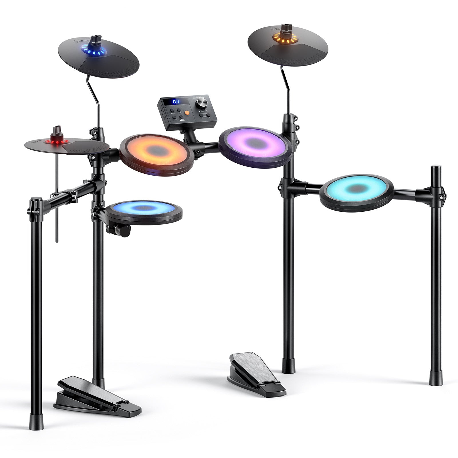 Donner DED-70L Electronic Drum Set With LED Light