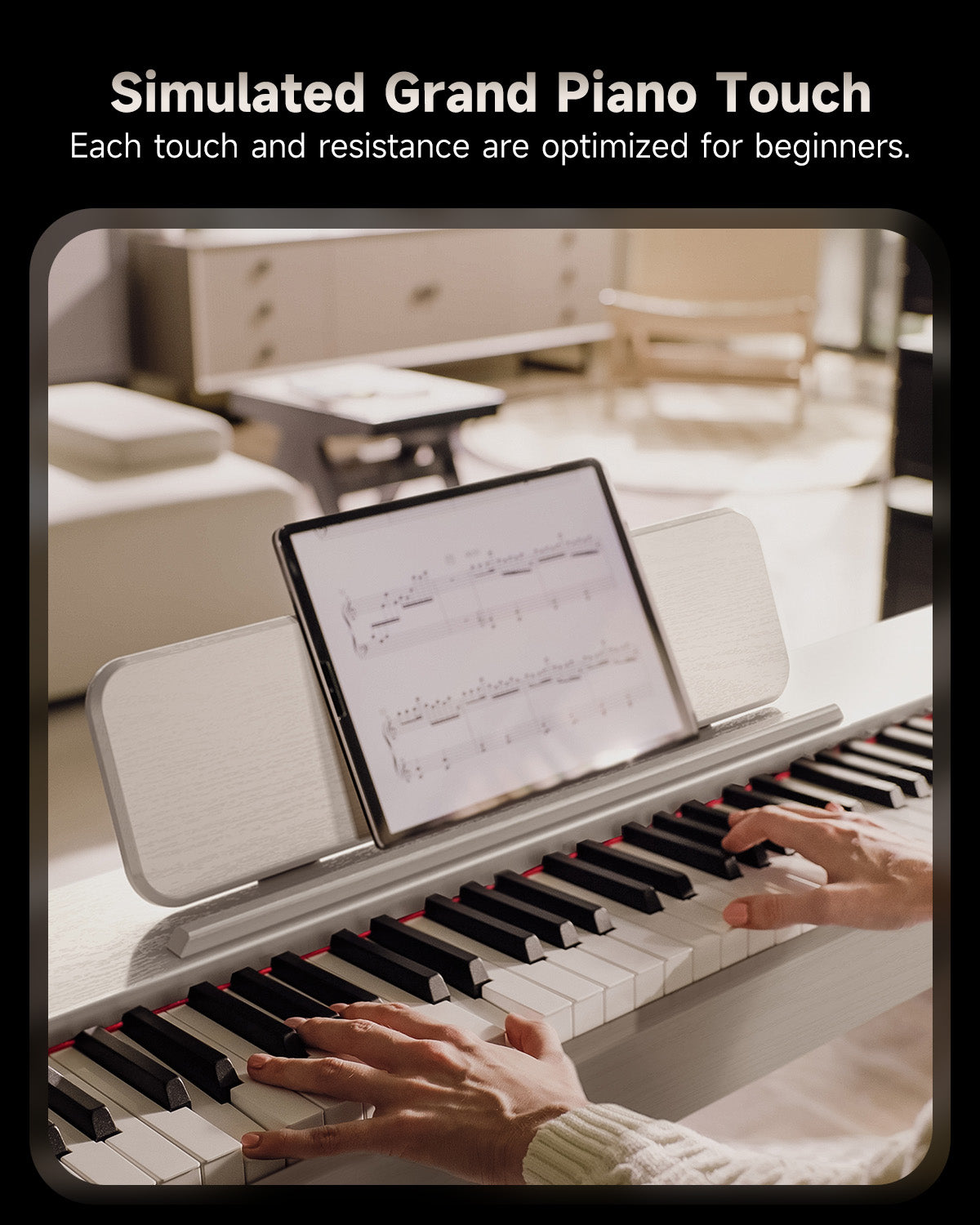 Donner OURA™ S100 Home Digital Piano-White##