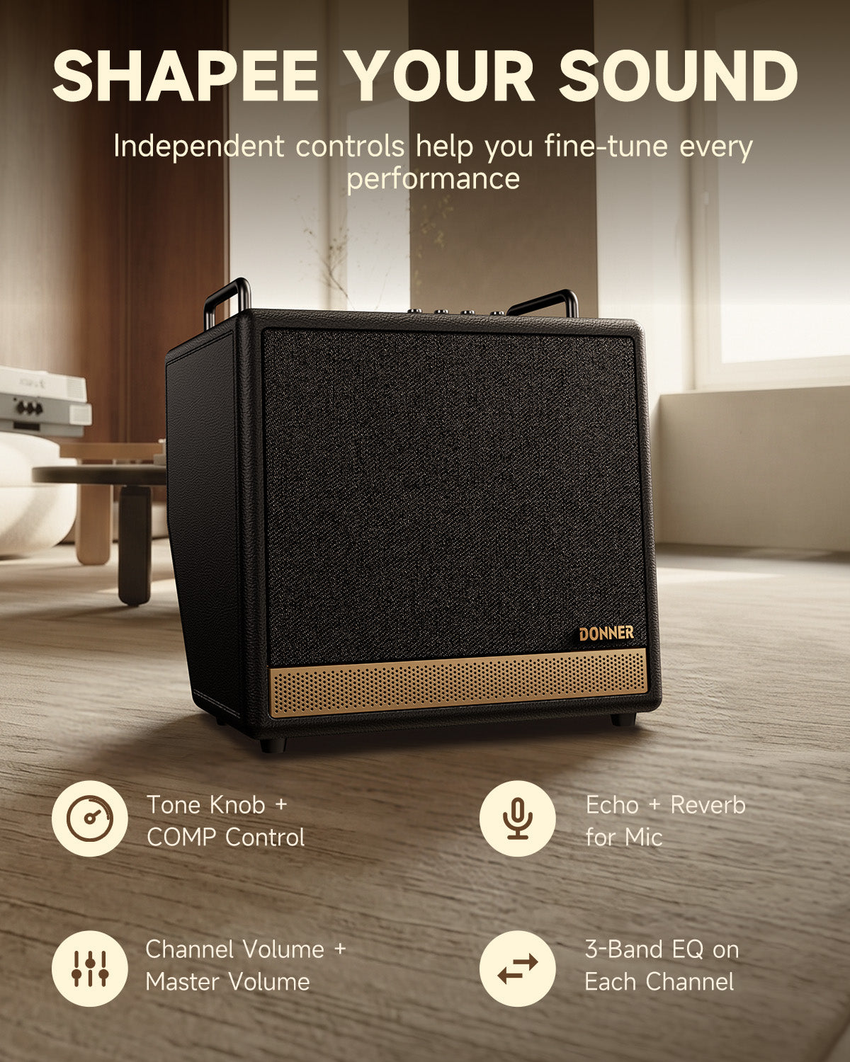 Donner DKA-50 50W Keyboard Amplifier