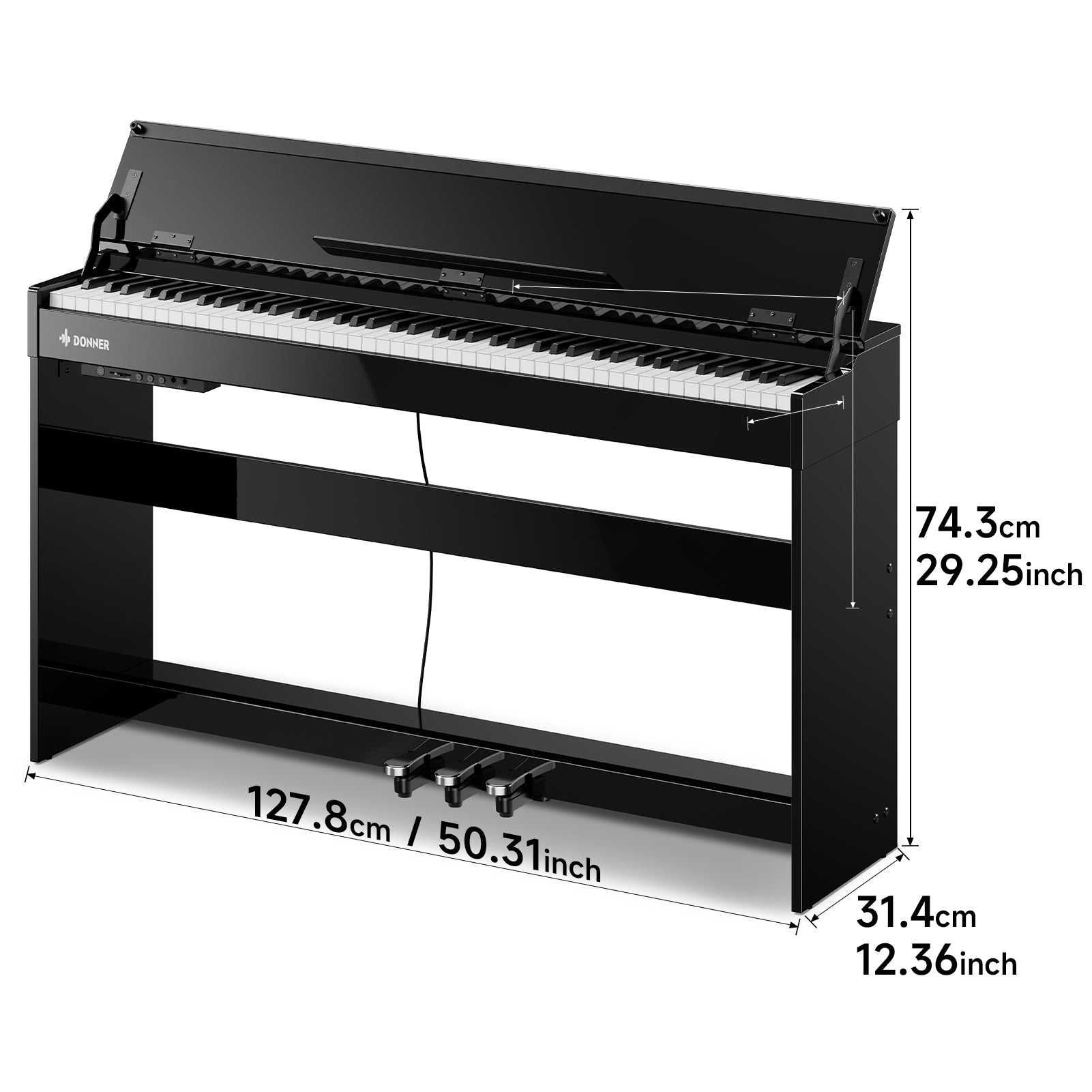 Donner DDP-75 Flip-Top Upright Digital Piano