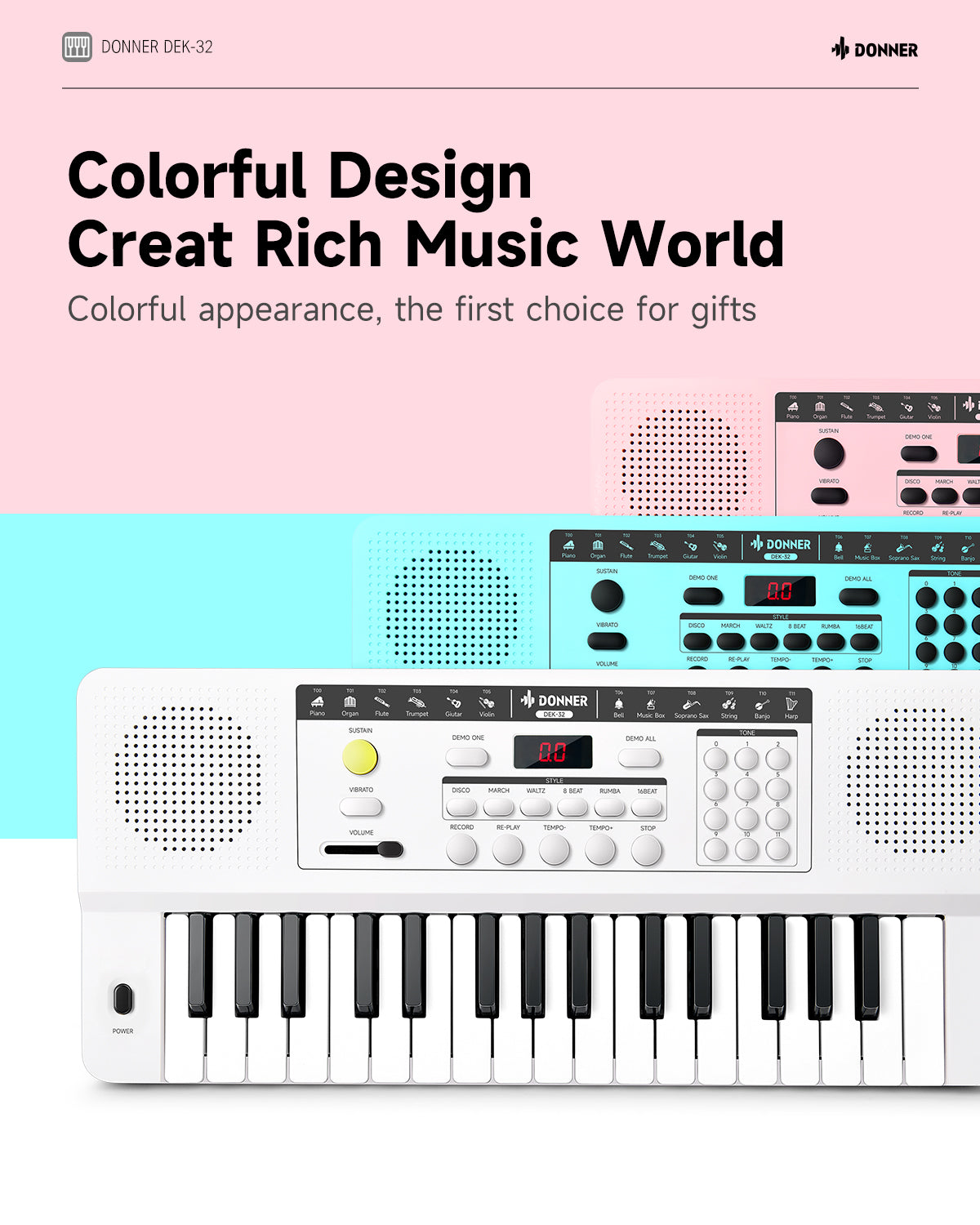 Donner DEK-32 32 keys Electronic Keyboard
