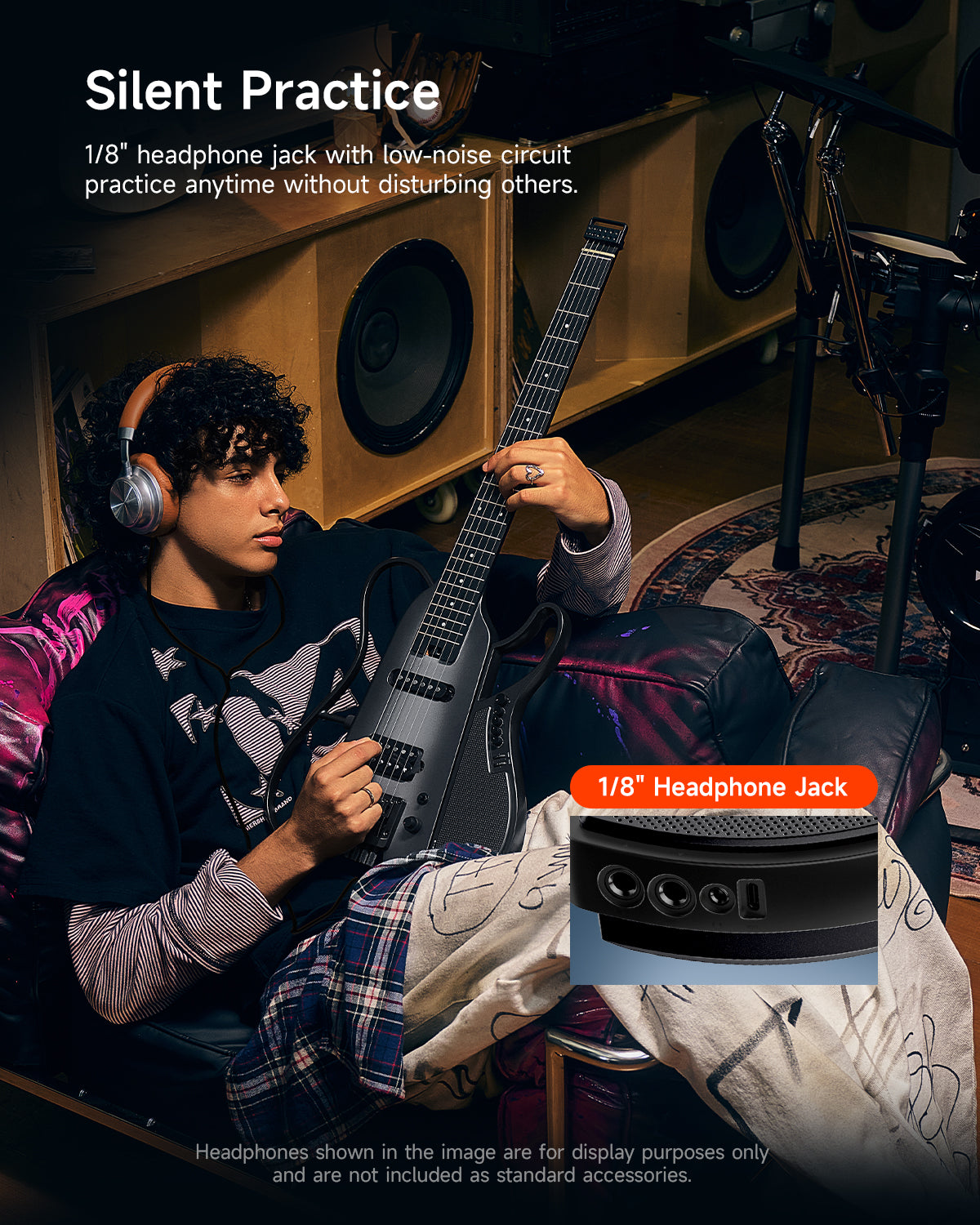 Donner HUSH X LIVE Travel Guitar with Speaker