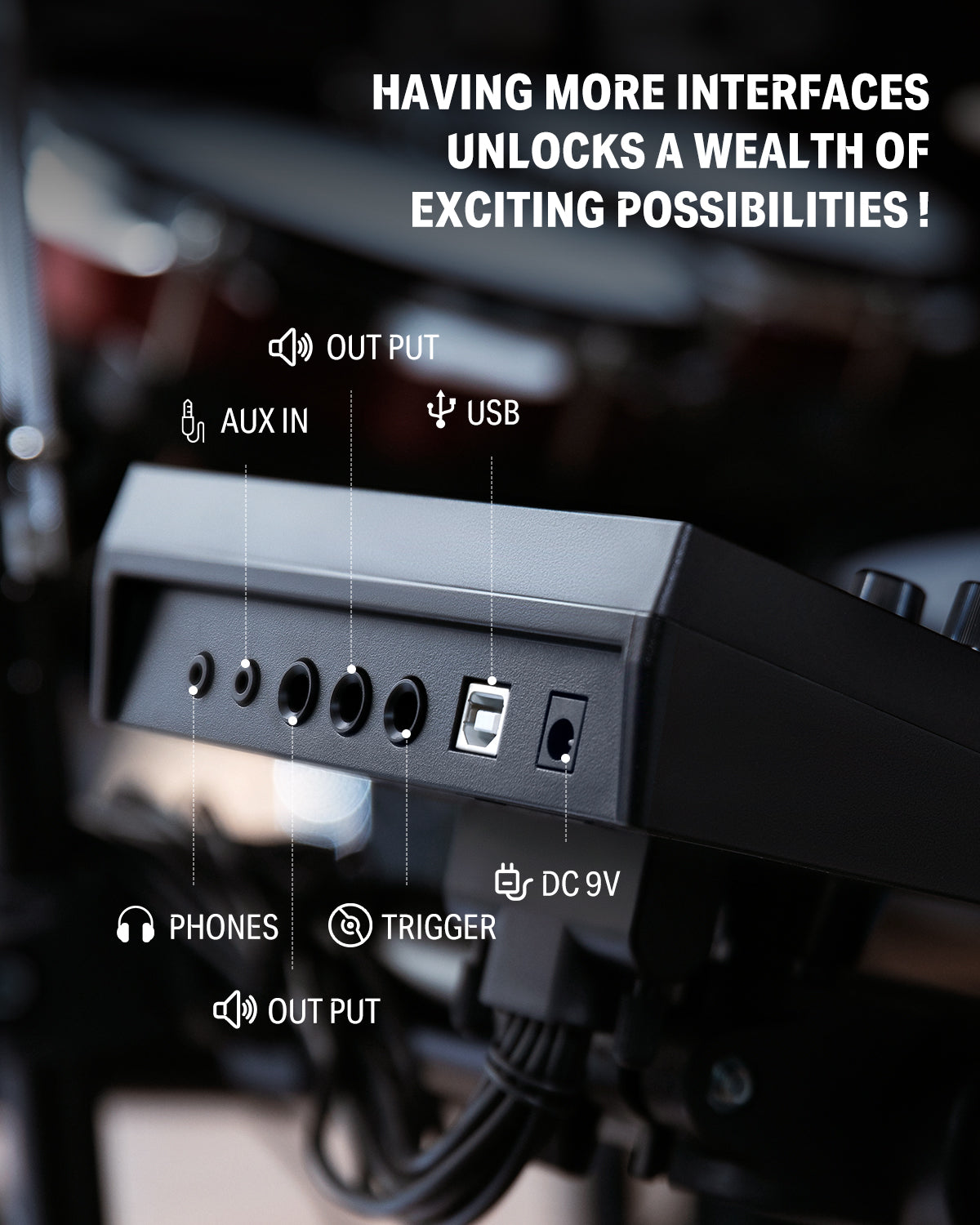 Donner DED-200 MAX Electronic Drum Set 5-Drum 3-Cymbal with Drum Throne/Headphone