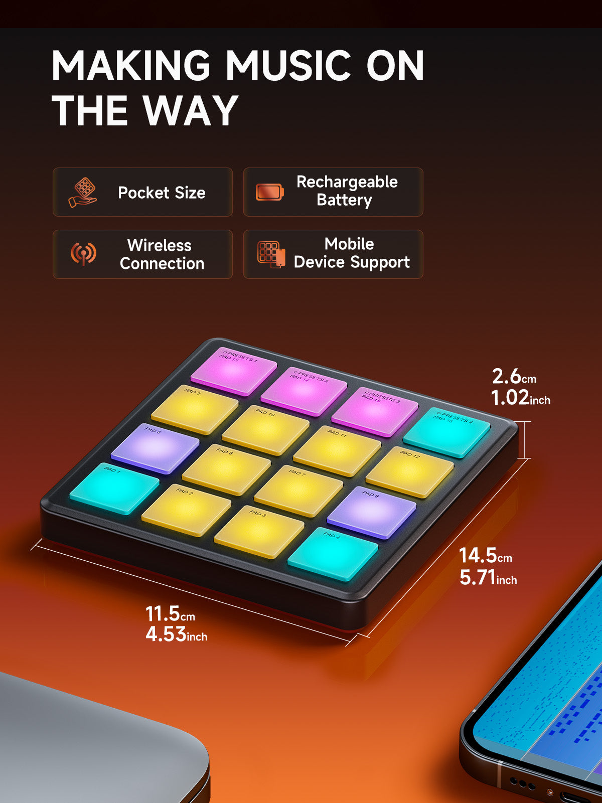 Donner Starrypad Mini Midi Controller