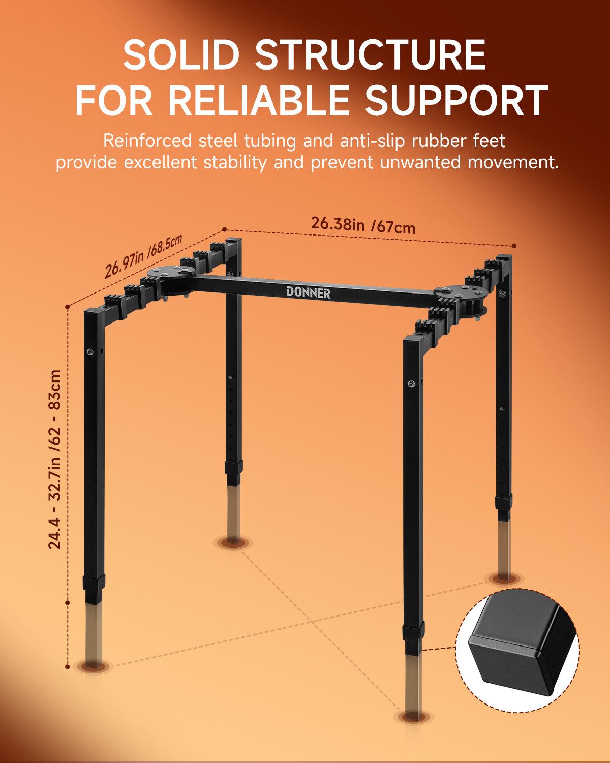 Donner DKS-200 Heavy Duty Keyboard Stand Black