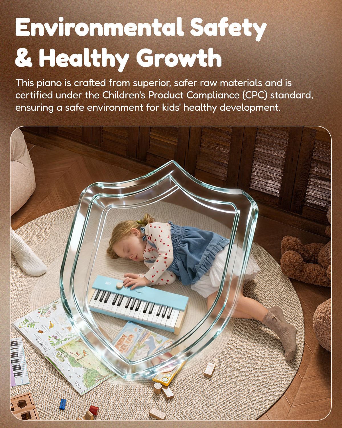 Eastar KIDO V-10 Electronic Keyboard for Children 32 Keys-Blue##