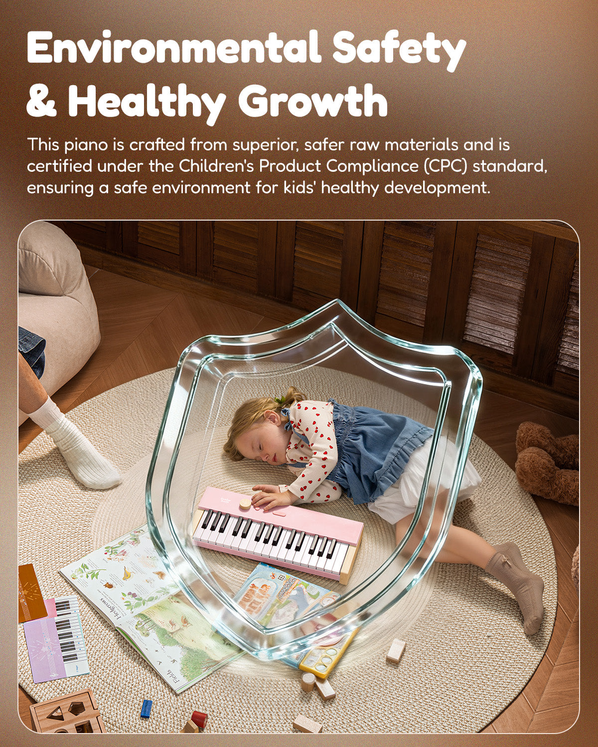 Eastar KIDO V-10 Electronic Keyboard for Children 32 Keys-Pink##