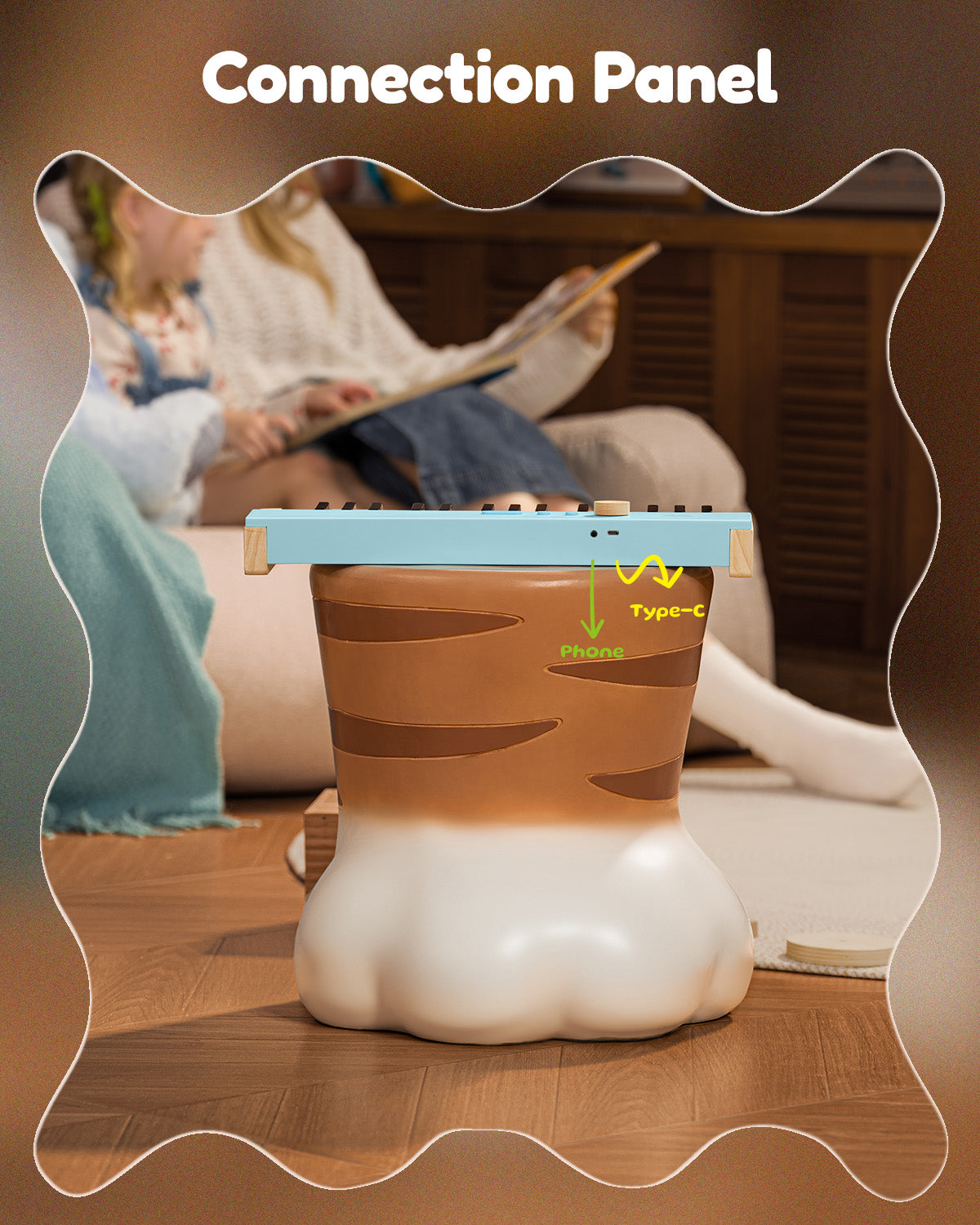 Eastar KIDO V-10 Electronic Keyboard for Children 32 Keys-Blue##