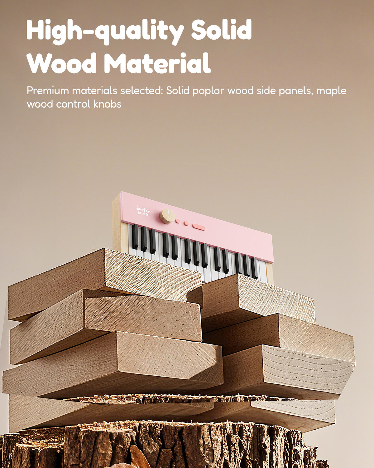 Eastar KIDO V-10 Electronic Keyboard for Children 32 Keys-Pink##