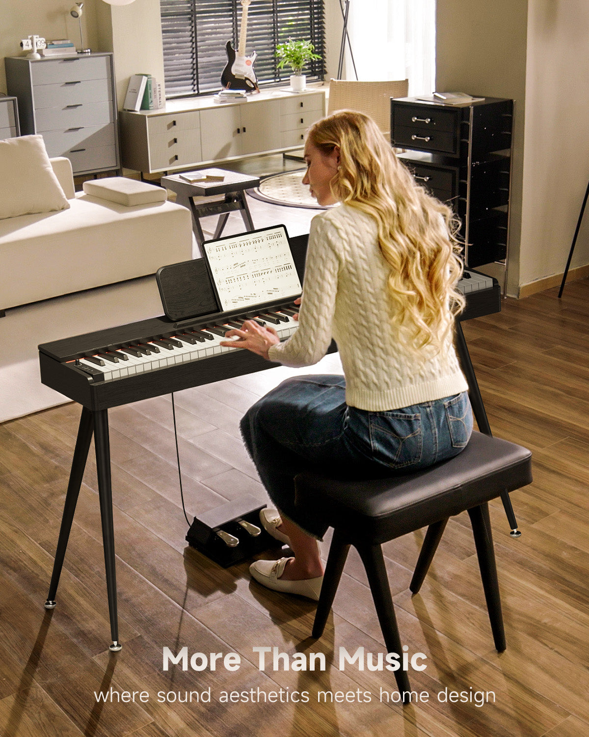 Donner OURA™ S100 Home Digital Piano-Black##