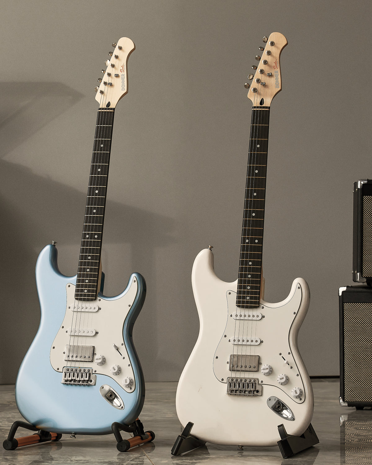Donner DST-152 39 Inches Electric Guitar Kit HSS Pickup Coil Split Solid Body Electric Guitar with Amp/Bag/Accessories donner music au