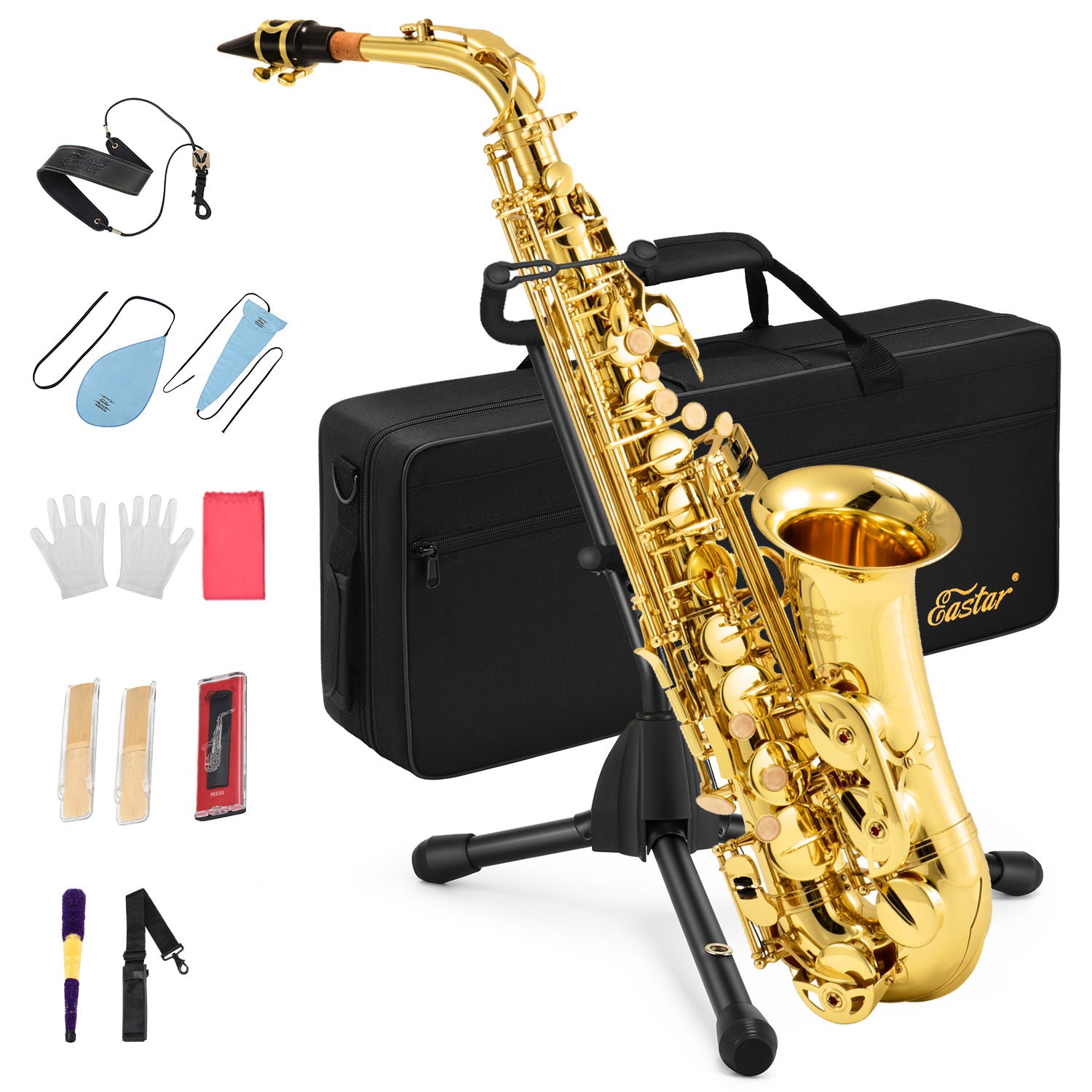 Eastar AS-Ⅱ E Flat Alto Saxophone Student Set