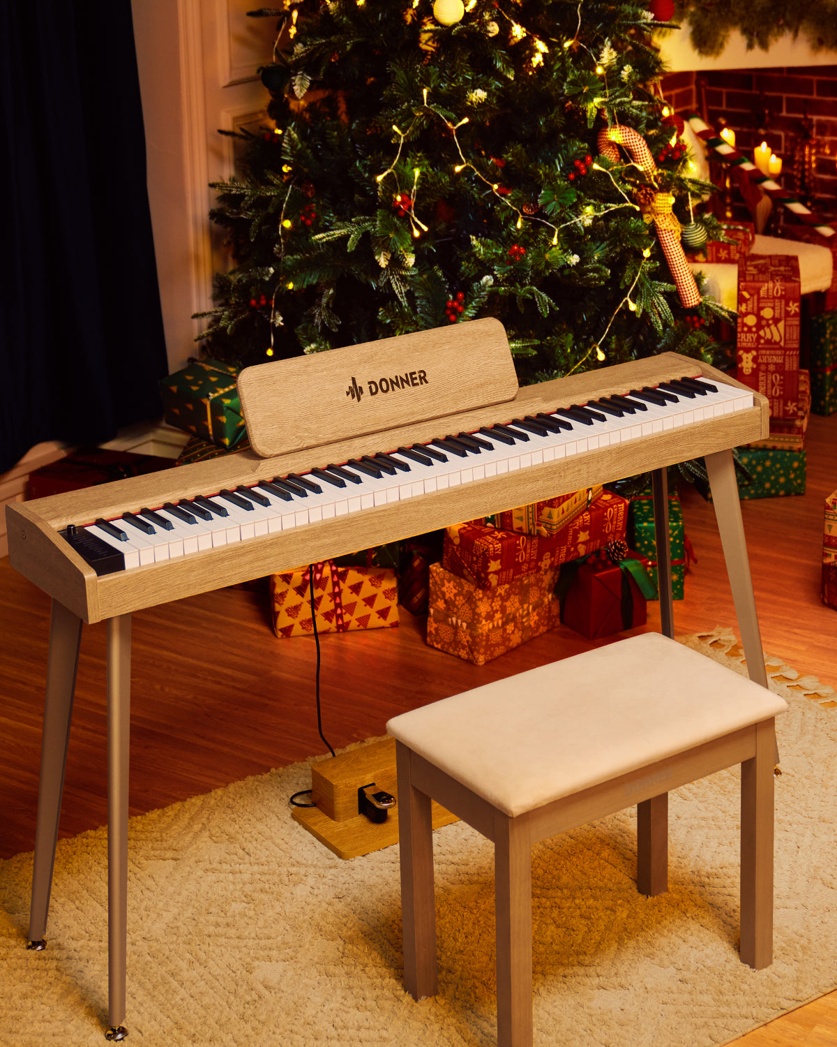 Donner DDP-60 Compact Upright Semi Weighted Digital Piano