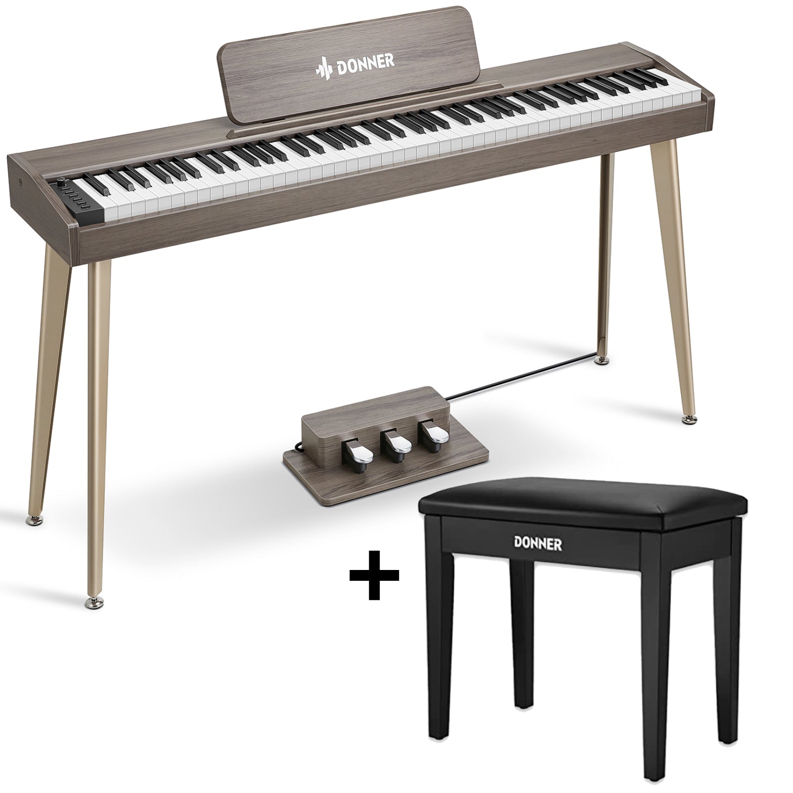 Donner DDP-60 Compact Upright Semi Weighted Digital Piano