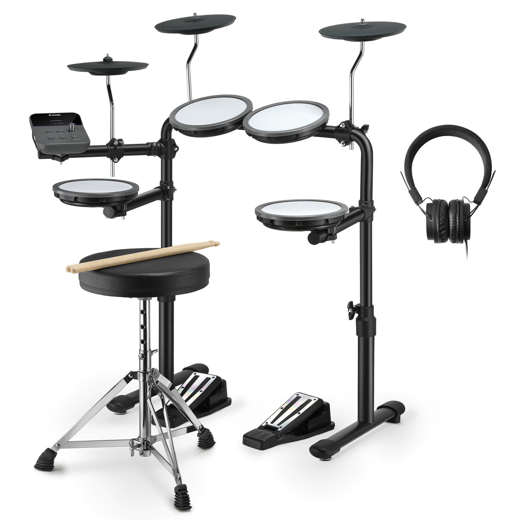 Donner DED 70 Electric Drum Set For kids beginners with Quiet Mesh