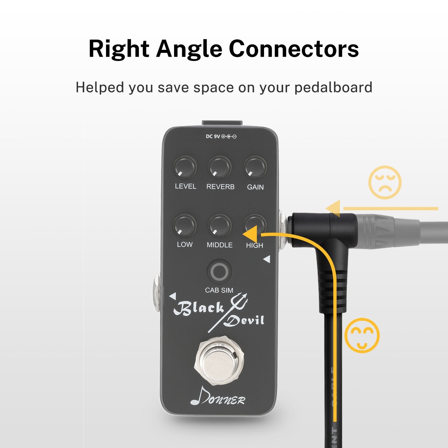 Donner Flat 6 Inch Guitar Effect Patch Cable - Donner music-AU