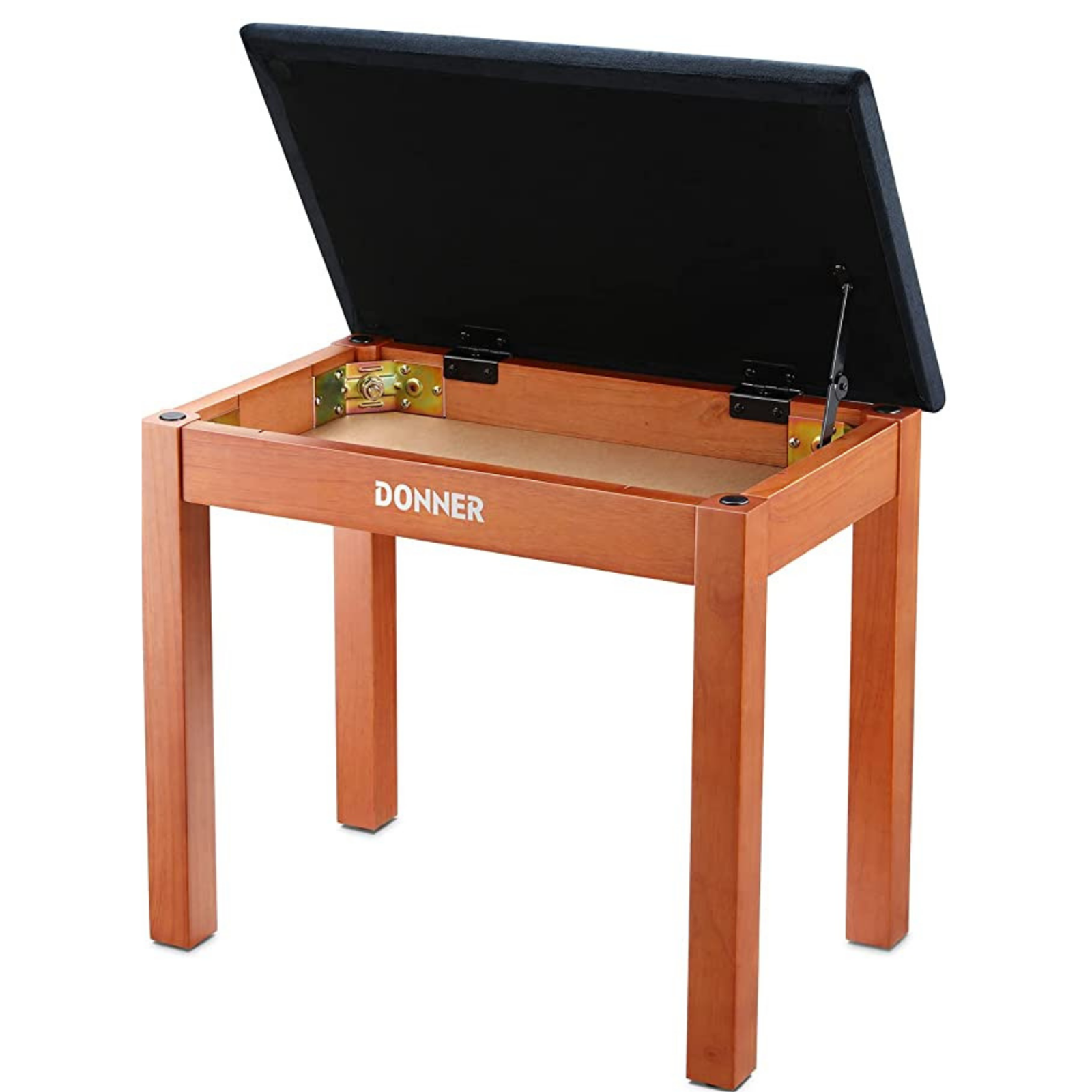 Donner Piano Bench Stool Hard Solid Wooden with Large Storage - donner music au