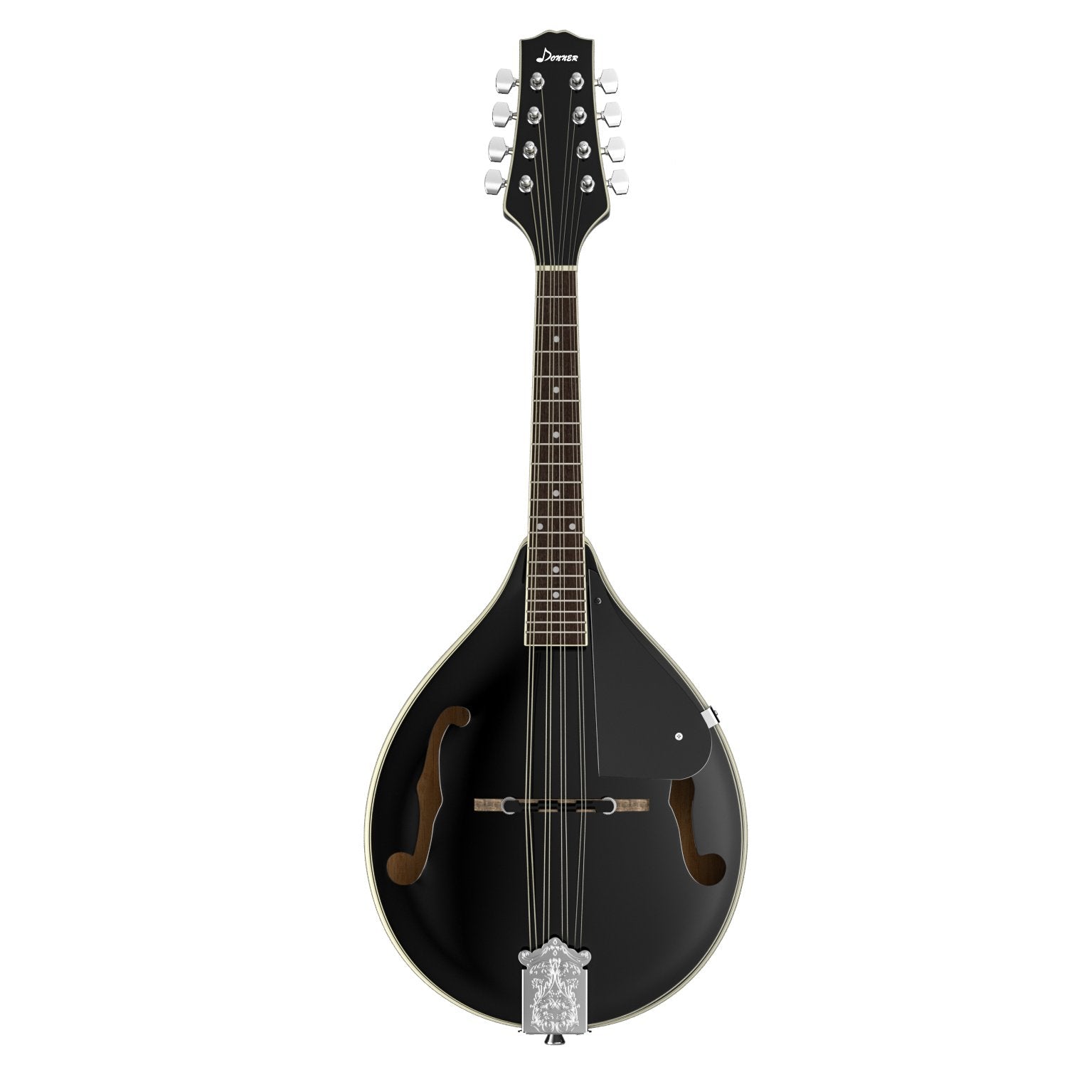 Donner DML-100B A Style Mandolin Instrument Sunburst Mahogany With Tuner String Big Bag and Guitar Picks, Black - Donner music-AU