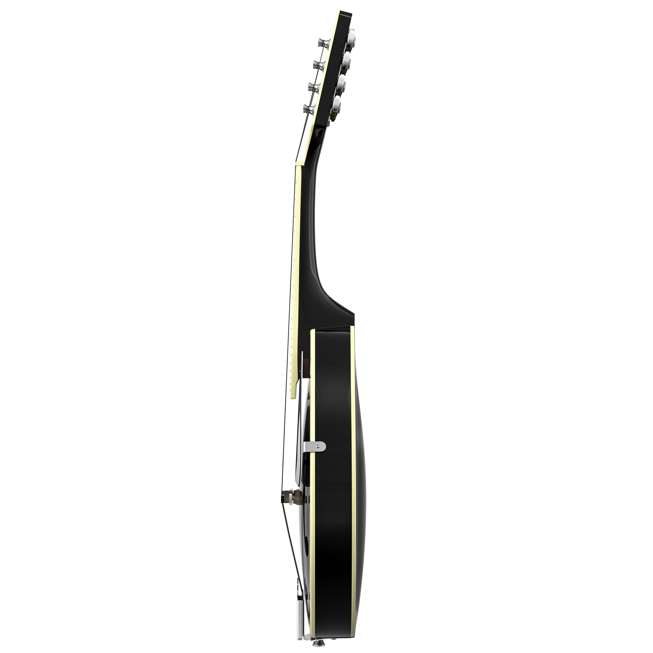 Donner DML-100B A Style Mandolin Instrument Sunburst Mahogany With Tuner String Big Bag and Guitar Picks, Black - Donner music-AU