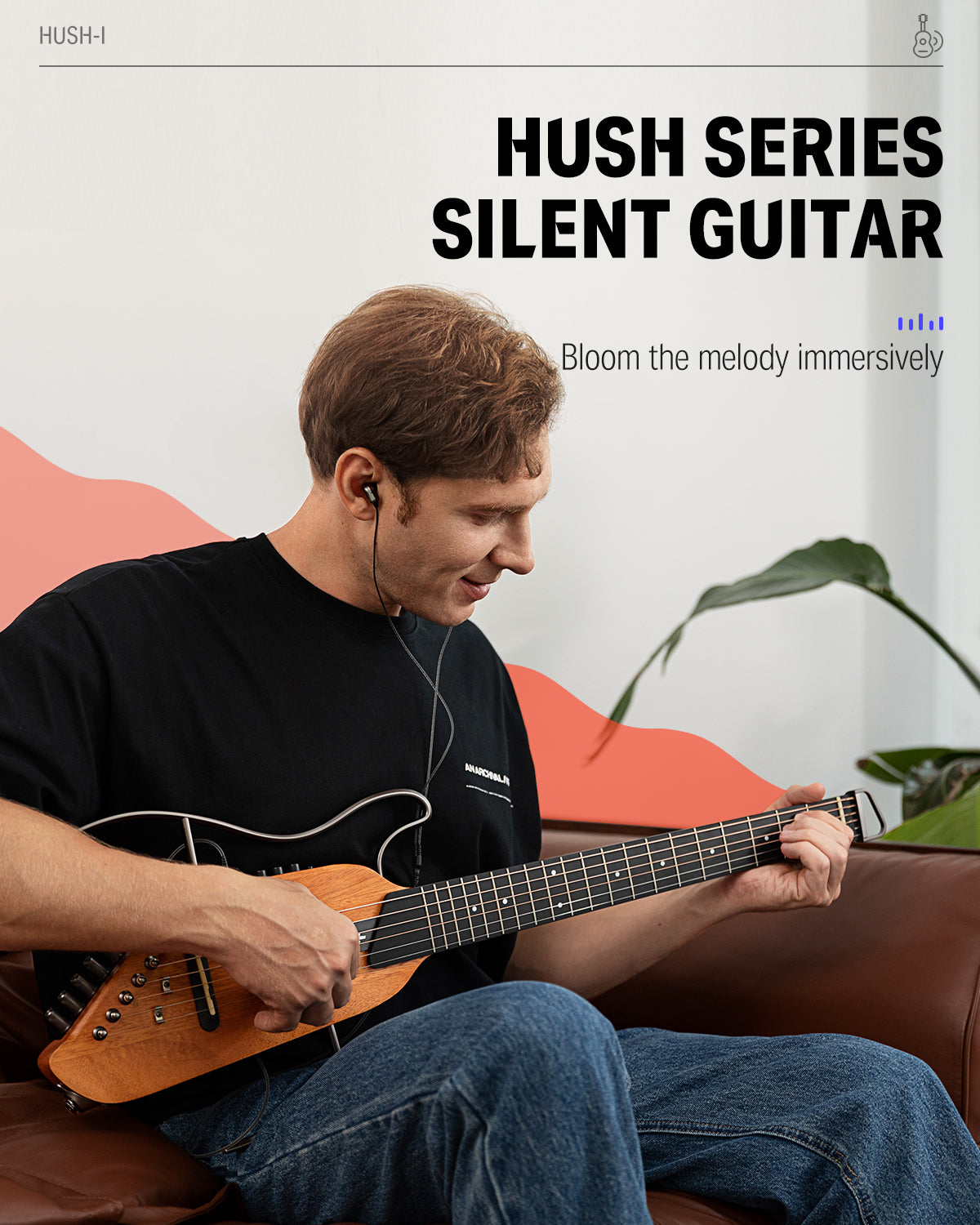 Donner HUSH-I Mute Guitar Kit for Travel Silent Practice