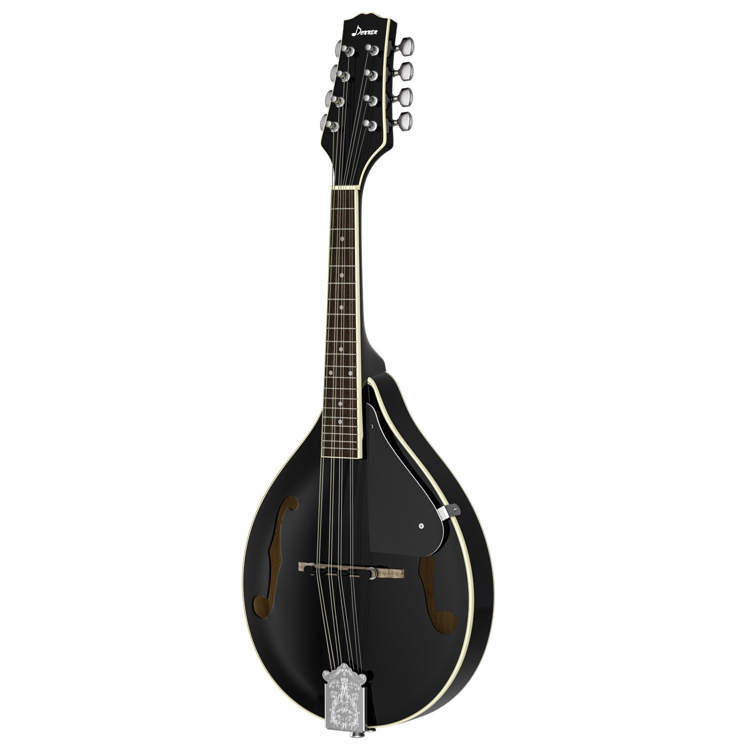 Donner DML-100B A Style Mandolin Instrument Sunburst Mahogany With Tuner String Big Bag and Guitar Picks, Black - Donner music-AU