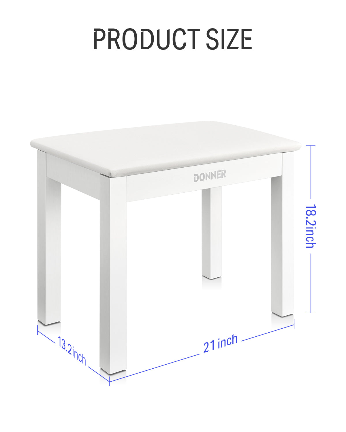 Donner DKB-10 Piano Bench White donner Australia music