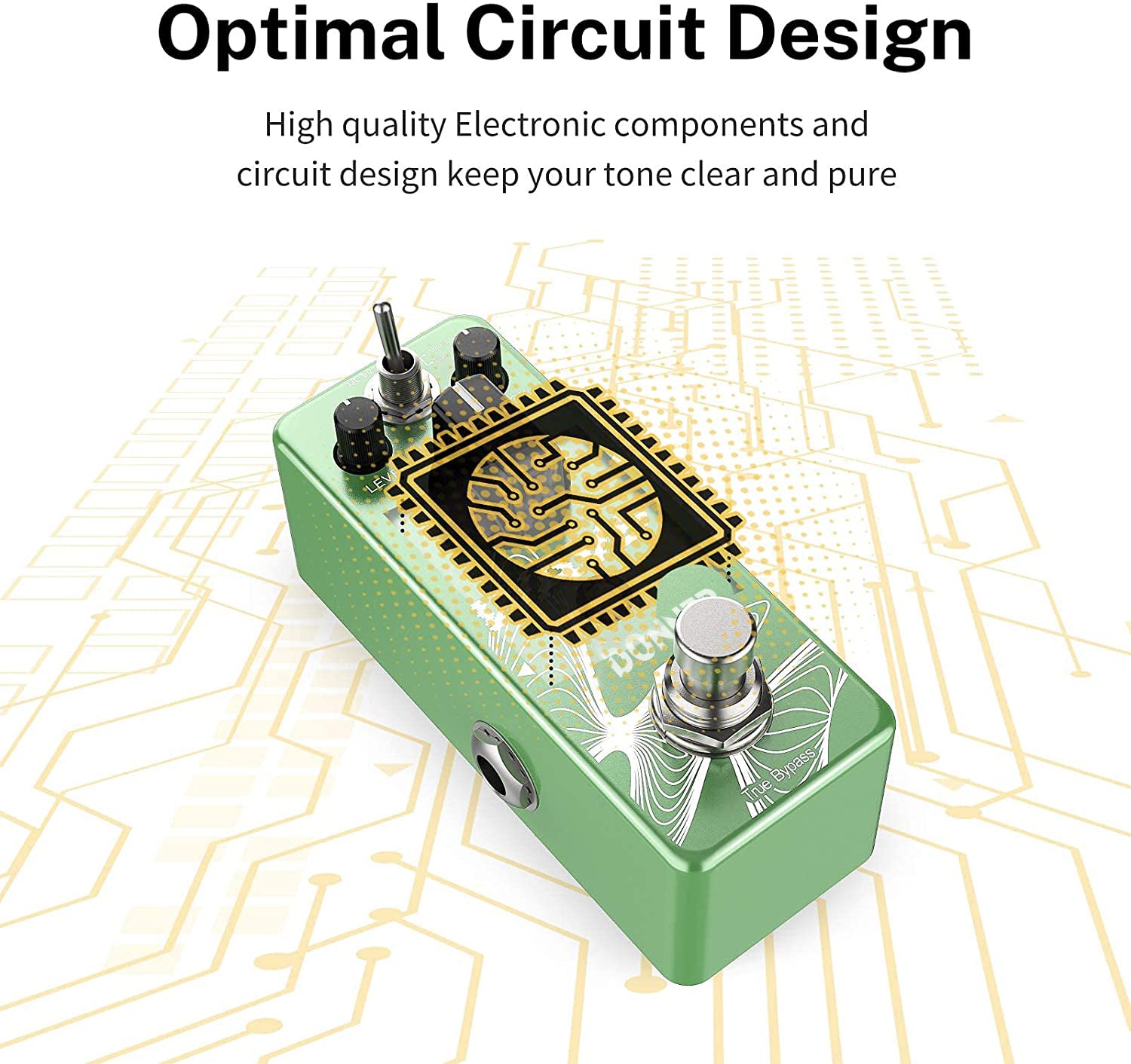 Donner Wave Delay Guitar Effect Pedal 2 Modes Digital and Analog-Style Warm Delay True Bypass
