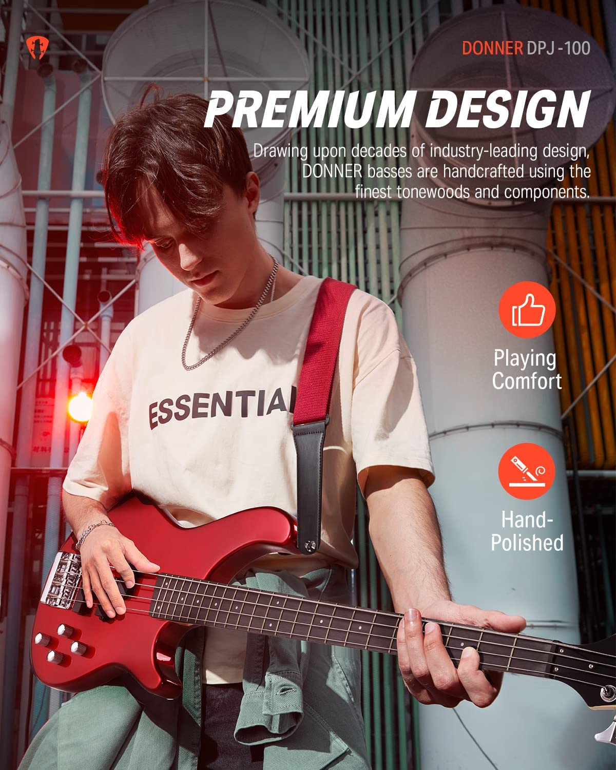Donner DPJ-100 Electric Bass Guitar