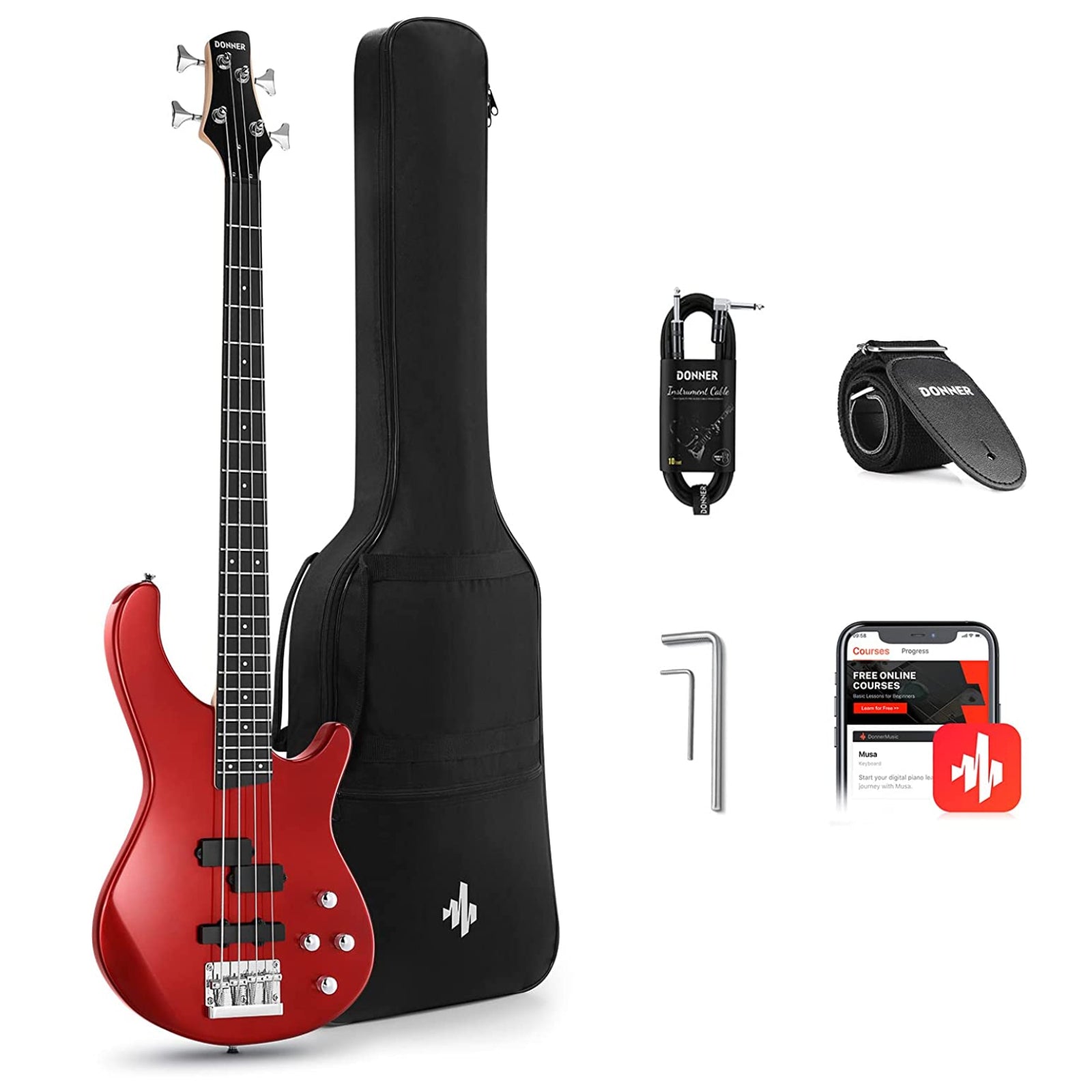 Donner DPJ-100 Electric Bass Guitar