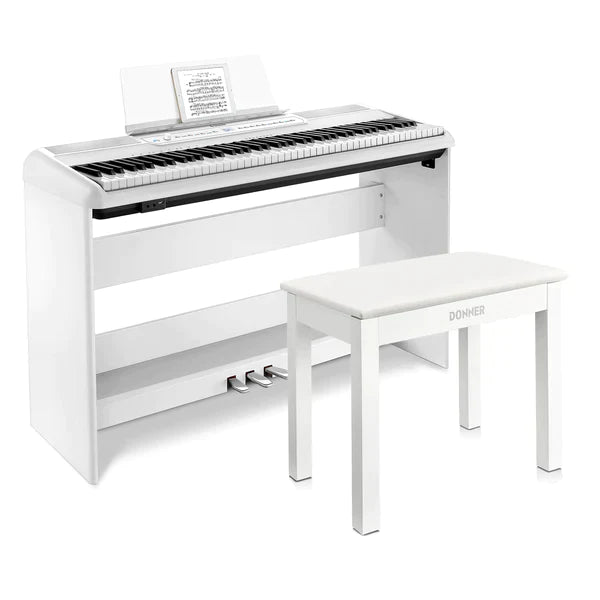 Donner SE-1 88 Key Full Weighted Digital Piano Portable Professional Arranger Keyboard with Stand