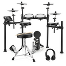Donner DED-200 X Electronic Drum Set 5-Drum 4-Cymbal 450-Sound with Drum Throne/Headphone