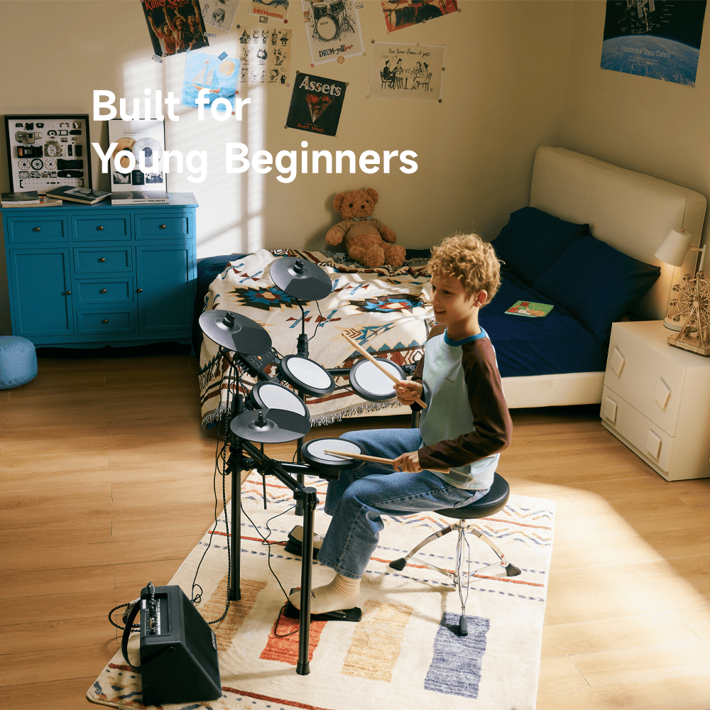 Donner DED-70 Electric Drum Set For Kids: The Perfect Learning Companion