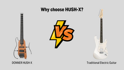 What exactly is the difference between the HUSH-X and a common electric guitar?