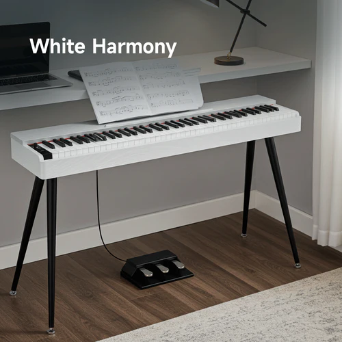 Donner OURA S100 Digital Piano in White – 88 Keys & Bluetooth