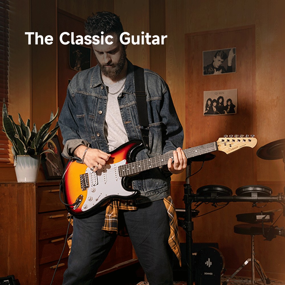 Donner DST-100 Beginner Electric Guitar Kit for Travel & Stage