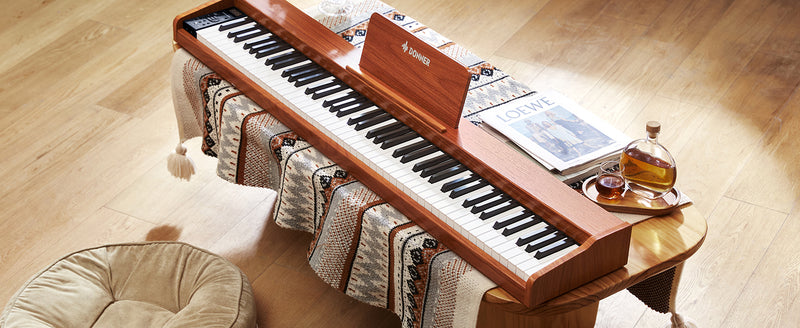 DEP-1S: The smallest digital piano in the DONNER DEP series, the king of cost performance.