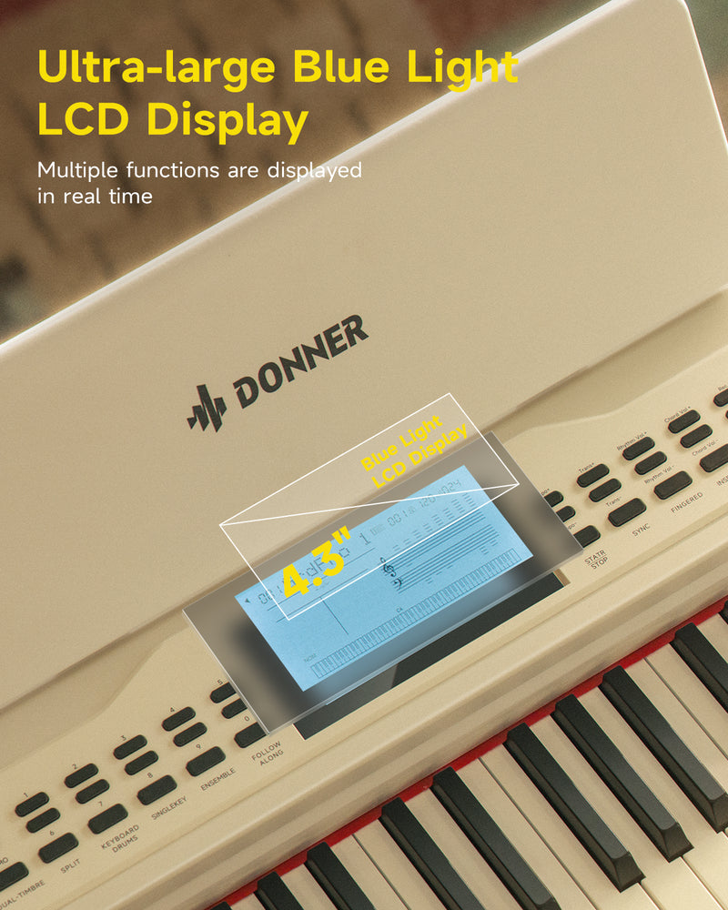 Donner DDP-95 Digital Piano 88 Key Weighted Keyboard white